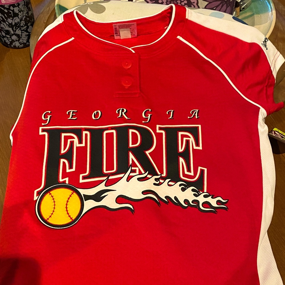 NWTO GA Fire Softball Team Jersey  - SZ Youth Large